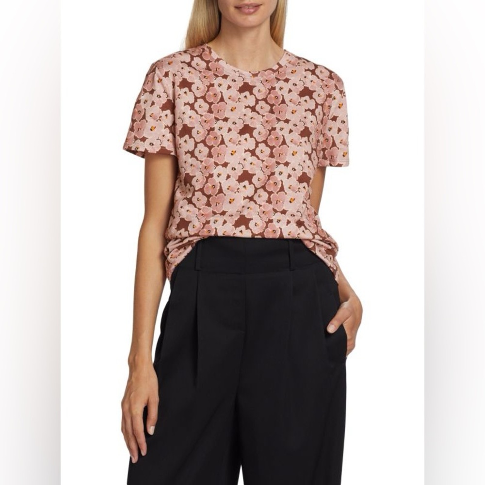 Printed Crewneck T Shirt